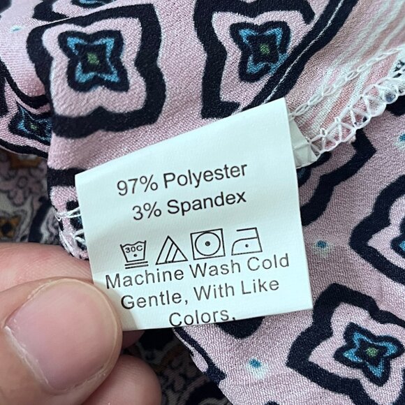 NWOT Mix Pattern Block Print Summer Dress Sz S - Picture 10 of 13